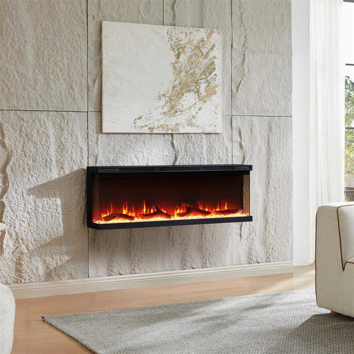 2-in-1-Wand-Einbaukamin