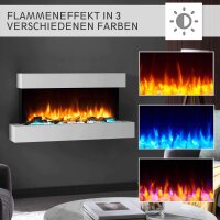 Elektrokamin BALDERIA Ignis - Wandkamin - weiss