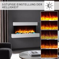 Elektrokamin BALDERIA Ignis - Wandkamin - weiss