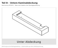 Lower Fireplace Trim B for Fireplace Mantel MT197C, White