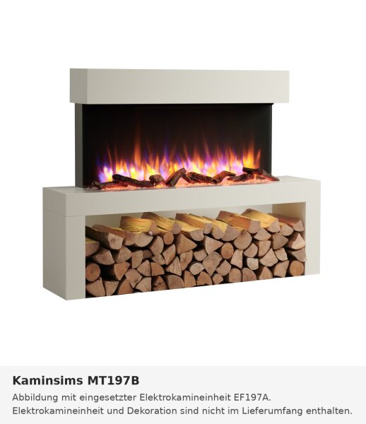 Fireplace mantel MT197B (compatible with EF197B)