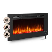 BALDERIA Fiamma 40 (schwarz) | Elektro-Einbaukamin