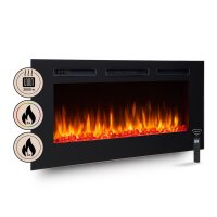 BALDERIA Fiamma 48 (schwarz) | Elektro-Einbaukamin