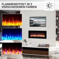 BALDERIA Fiamma 48 (schwarz) | Elektro-Einbaukamin