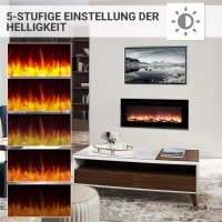 BALDERIA Fiamma 48 (schwarz) | Elektro-Einbaukamin
