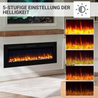Elektrokamin BALDERIA Fiamma 60 - Einbaukamin, Heizung 2000W - Schwarz