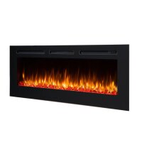 Elektrokamin BALDERIA Fiamma 60 - Einbaukamin, Heizung 2000W - Schwarz
