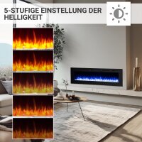 Elektrokamin BALDERIA Fiamma 68 - Einbaukamin, Heizung 2000W - Schwarz