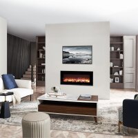 Elektrokamin Einbaukamin BALDERIA Fiamma 68 – Heizung bis 2000 W, schwarz