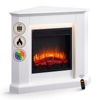Elektrokamin BALDERIA Candela - Eckkamin, Heizung 2000 W...