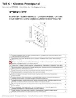 Oberes Frontpanel C zu Kaminsims MT222B