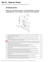 Oberes Panel D zu Kaminsims MT222B