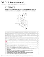 Linkes Seitenpanel F zu Kaminsims MT222B