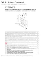 Unteres Frontpanel G zu Kaminsims MT222B
