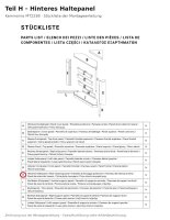 Hinteres Haltepanel H zu Kaminsims MT222B