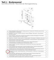 Bodenpanel J zu Kaminsims MT223B
