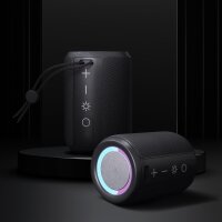 Bluetooth Soundbox BALDERIA Smart Fire - Kabelloser Lautsprecher mit Knistereffekt - Schwarz