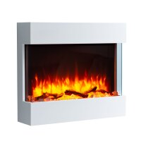 Elektrokamin BALDERIA Alva - Wandkamin, 2000 W - Weiß