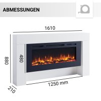 BALDERIA Zeus (weiss) | Elektro-Standkamin