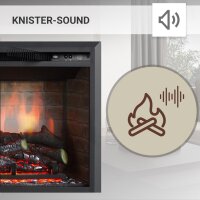 Elektrokamin BALDERIA Calida 23 - Einbaukamin - Schwarz