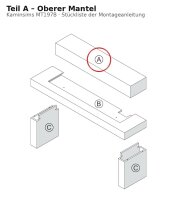Oberer Mantel A zu Kaminsims MT197B