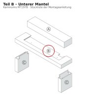 Unterer Mantel B zu Kaminsims MT197B