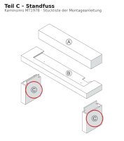 Standfuss C zu Kaminsims MT197B