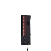 Elektrokamin BALDERIA Yoash - Wandkamin, Heizung 2000 W - Weiß