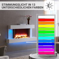 Elektrokamin BALDERIA Aieda - Standkamin, Heizung 2000 W - Weiß