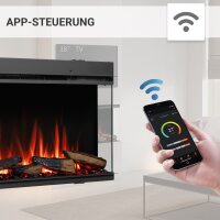 Elektrokamin BALDERIA Athena smart 44 - Einbaukamin - Schwarz