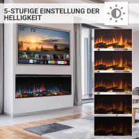 Elektrokamin BALDERIA Athena smart 52 - Einbaukamin - Schwarz
