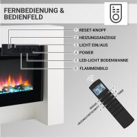 Elektrokamin BALDERIA Herkules - Standkamin - Weiss