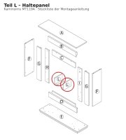 L-Shaped Mounting Panel for MT119A Mantelpiece (New Version)