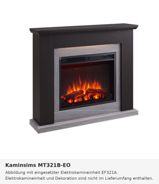 Kaminsims MT321B dunkle Eiche (kombinierbar mit EF321A)