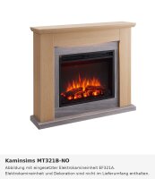 Fireplace mantel MT321B light oak (compatible with EF321A)