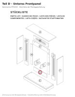 Lower front panel D for Fireplace Mantel MT222A (new...