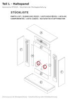 Support panel L for Fireplace Mantel MT222A (new version)
