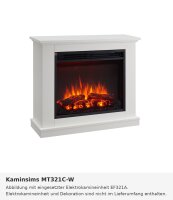 Fireplace mantel MT321C white (compatible with EF321A)
