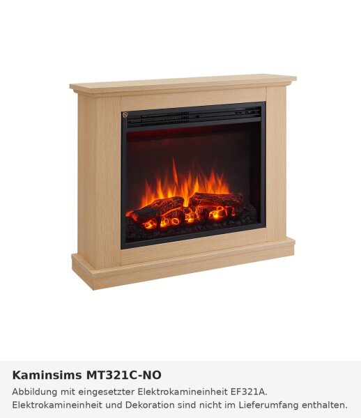Fireplace mantel MT321C light oak (compatible with EF321A)