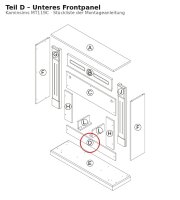 Unteres Frontpanel D zu Kaminsims MT119C neue Version
