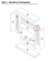 Rechtes Frontpanel J zu Kaminsims MT119C neue Version