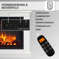 Elektrokamin BALDERIA Phanos - Standkamin - Weiss