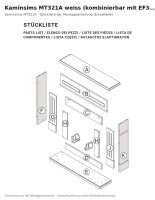 Kaminsims MT321A weiss (kombinierbar mit EF321A)