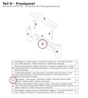 Frontpanel D zu Kaminsims MT172F weiss