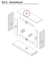 Deckelpanel A zu Kaminsims MT321C-W weiss