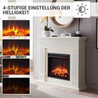 Elektrokamin BALDERIA Leandros - Standkamin - Weiss