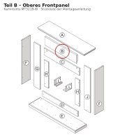 Oberes Frontpanel B zu Kaminsims MT321B-W weiss