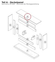 Deckelpanel A zu Kaminsims MT160F