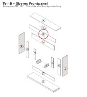 Oberes Frontpanel B zu Kaminsims MT160E