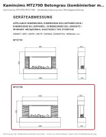 Kaminsims MT279D Betongrau (kombinierbar mit MT279D)